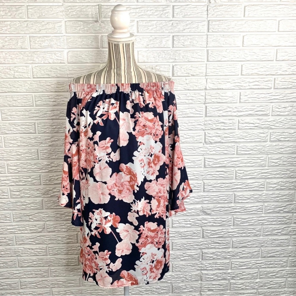 Altar’d State Flowy Floral Off the Shoulder Dress